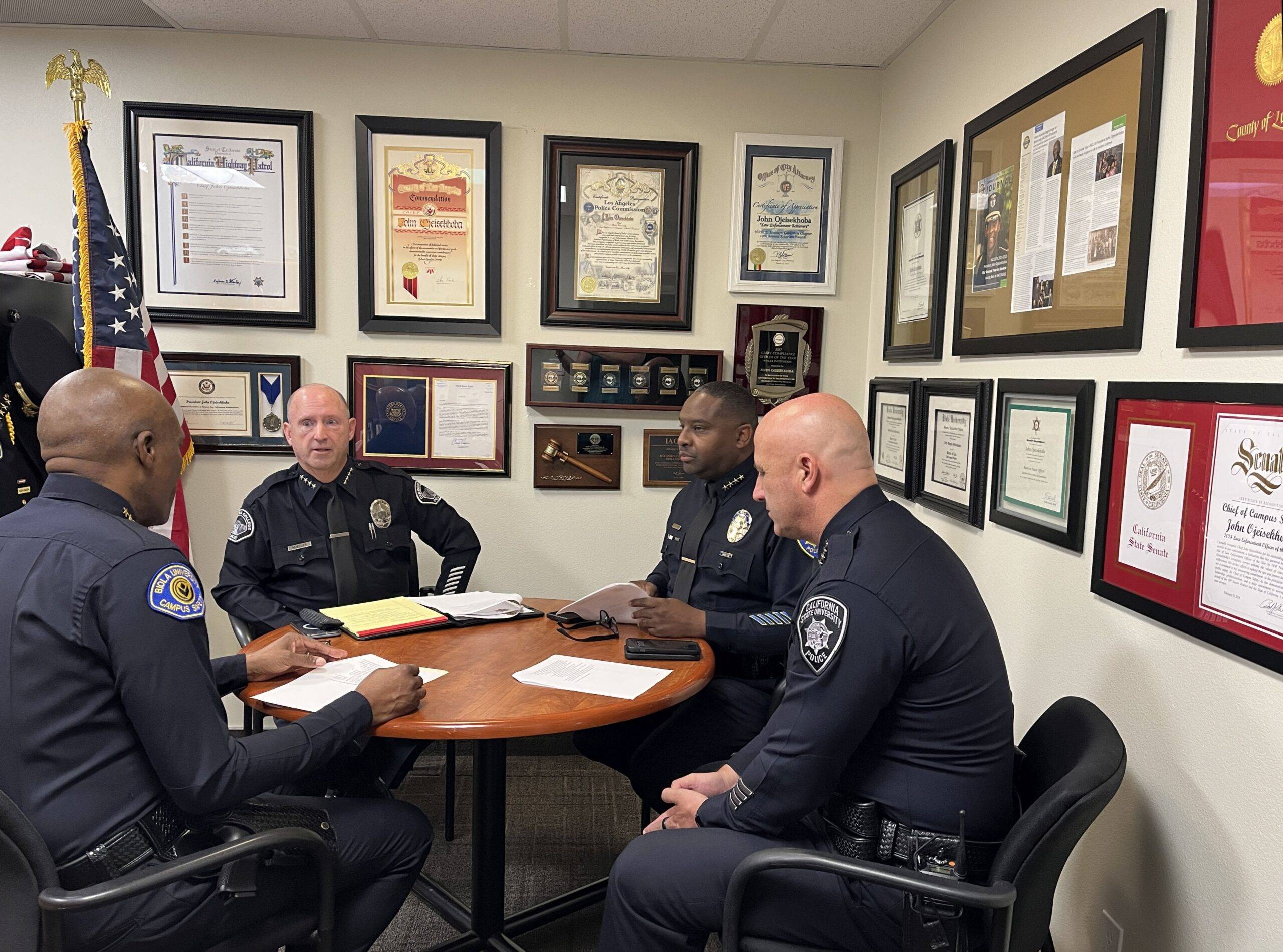 California Police Chiefs and University Campus Security Chiefs Collaborating
